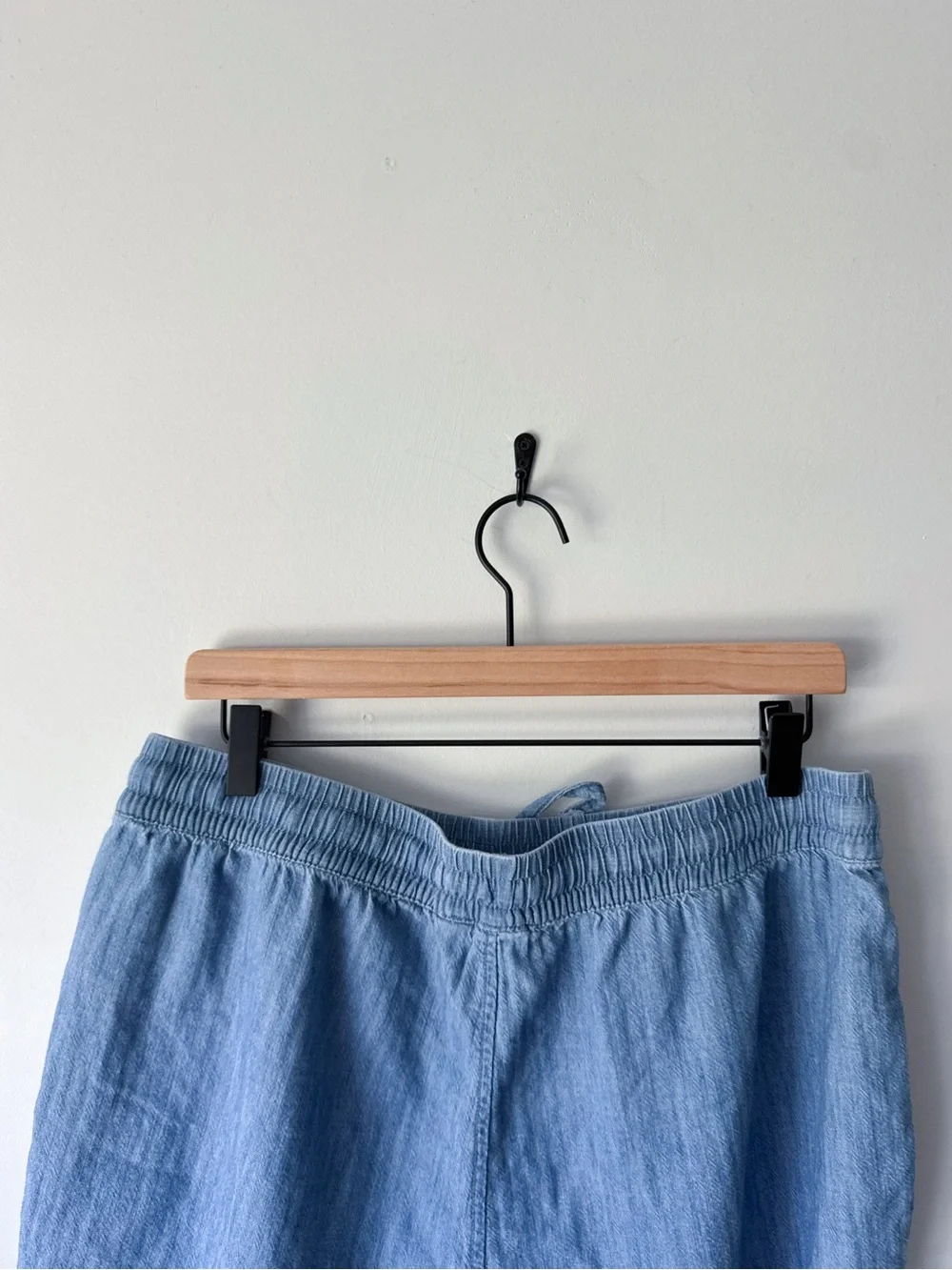 GAP Light Blue Drawstring Denim Shorts